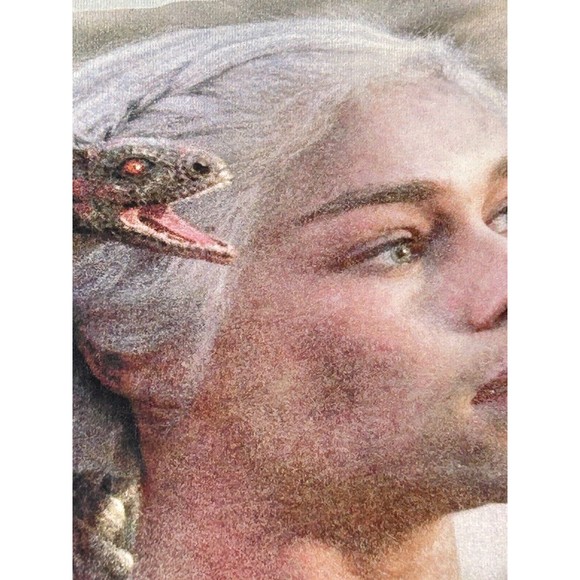 Game Of Thrones House Of Dragon White T Shirt Size Large - Picture 2 of 9